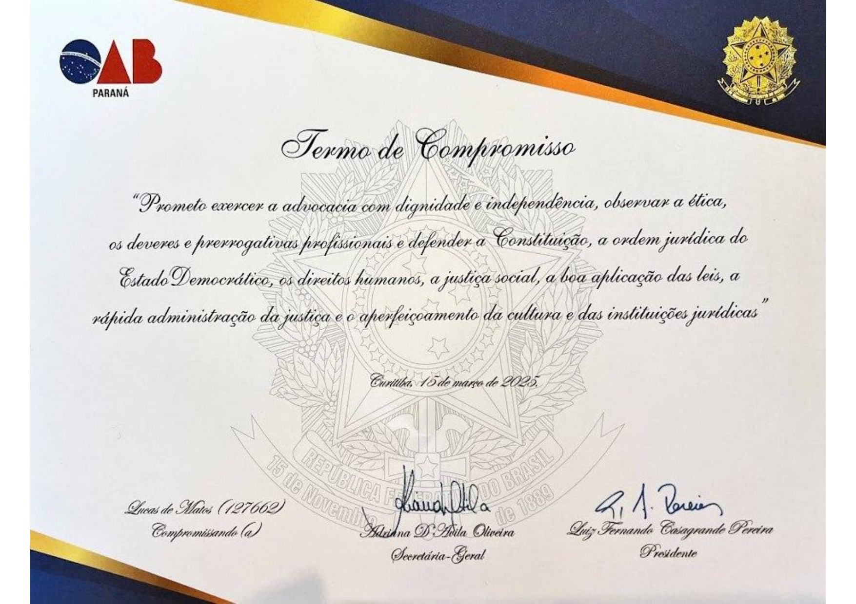 Compromisso OAB